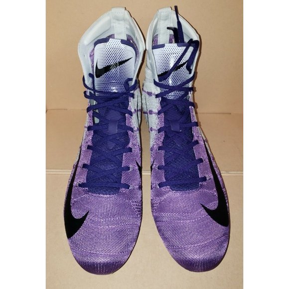 NIKE VAPOR UNTOUCHABLE 3 ELITE  FOOTBALL WHITE/PURPLE MEN\'S SIZE 13.5 NEW
